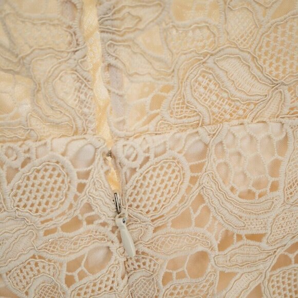 Dress the Population  Avianna Rose Lace Dress | Cream | XS | NWT - Picture 7 of 15